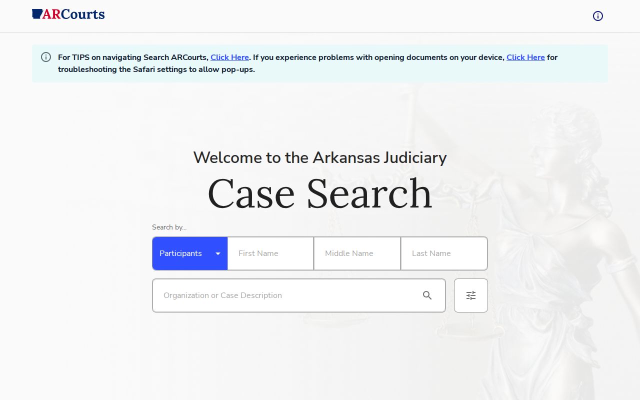 Pope County criminal court history Search ARCourts fields